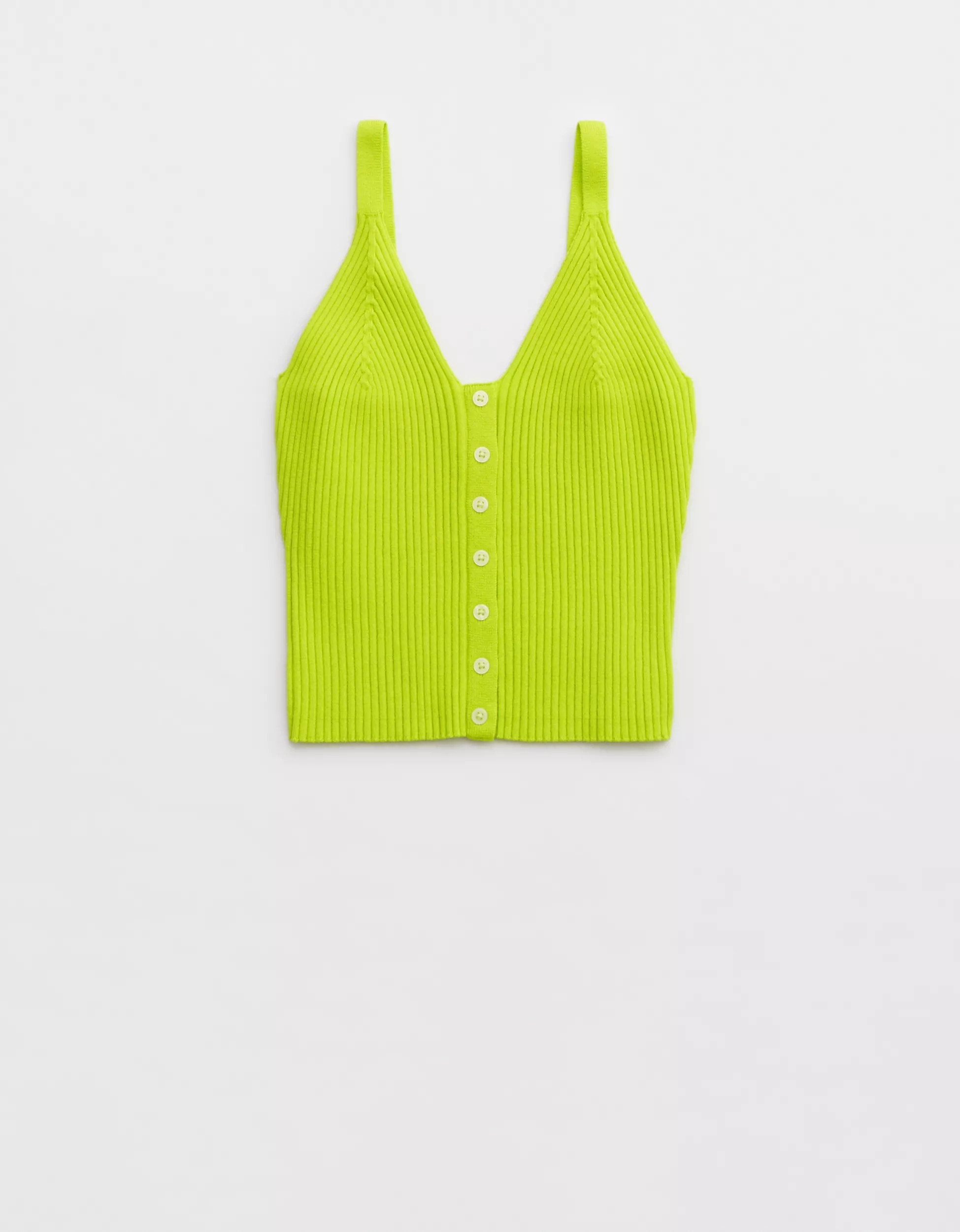 Aerie Button Front Sweater Tank Top | Aerie