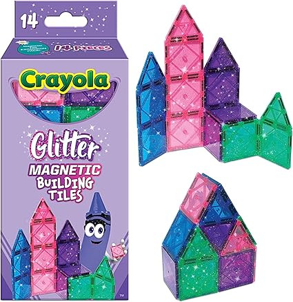 CreateOn Crayola Magnetic Tiles, Building Set for Kids, Magnetic Toys for Kids, Travel Toys, Clas... | Amazon (US)