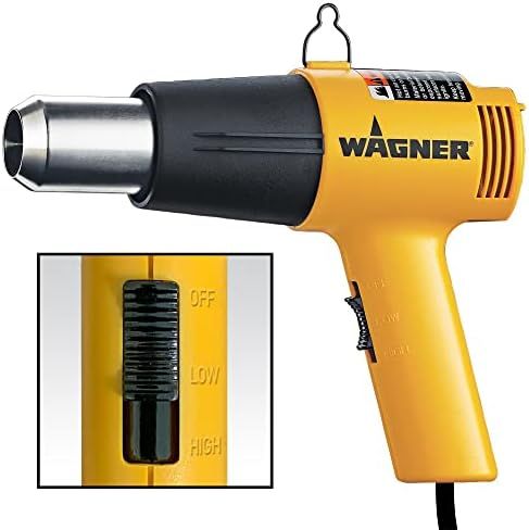 Wagner Spraytech 0503008 HT1000 Heat Gun, 2 Temp Settings 750ᵒF & 1000ᵒF, Great for Soften pa... | Amazon (US)