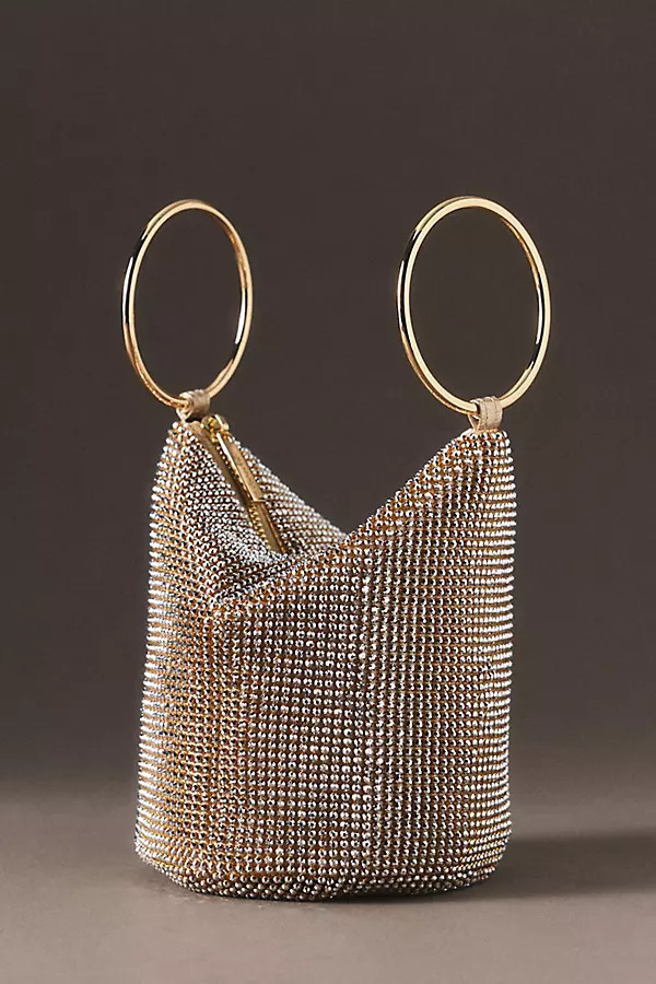 Ellie Crystal Mesh Handle Bag | Anthropologie (US)