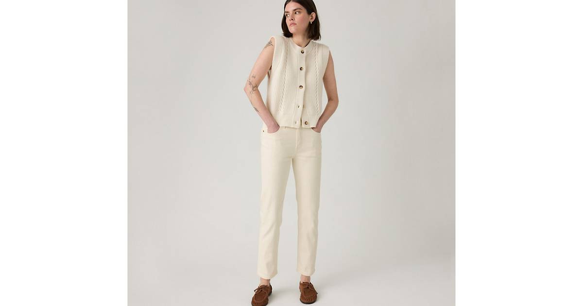 501® Crop Jeans - Beige | Levi's® AT | Levi's EU
