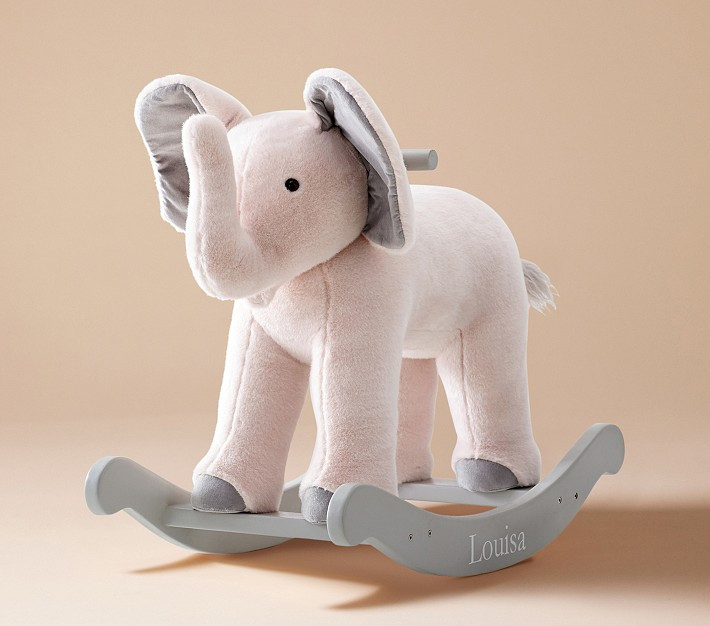 Monique Lhuillier Elephant Plush Nursery Rocker | Pottery Barn Kids