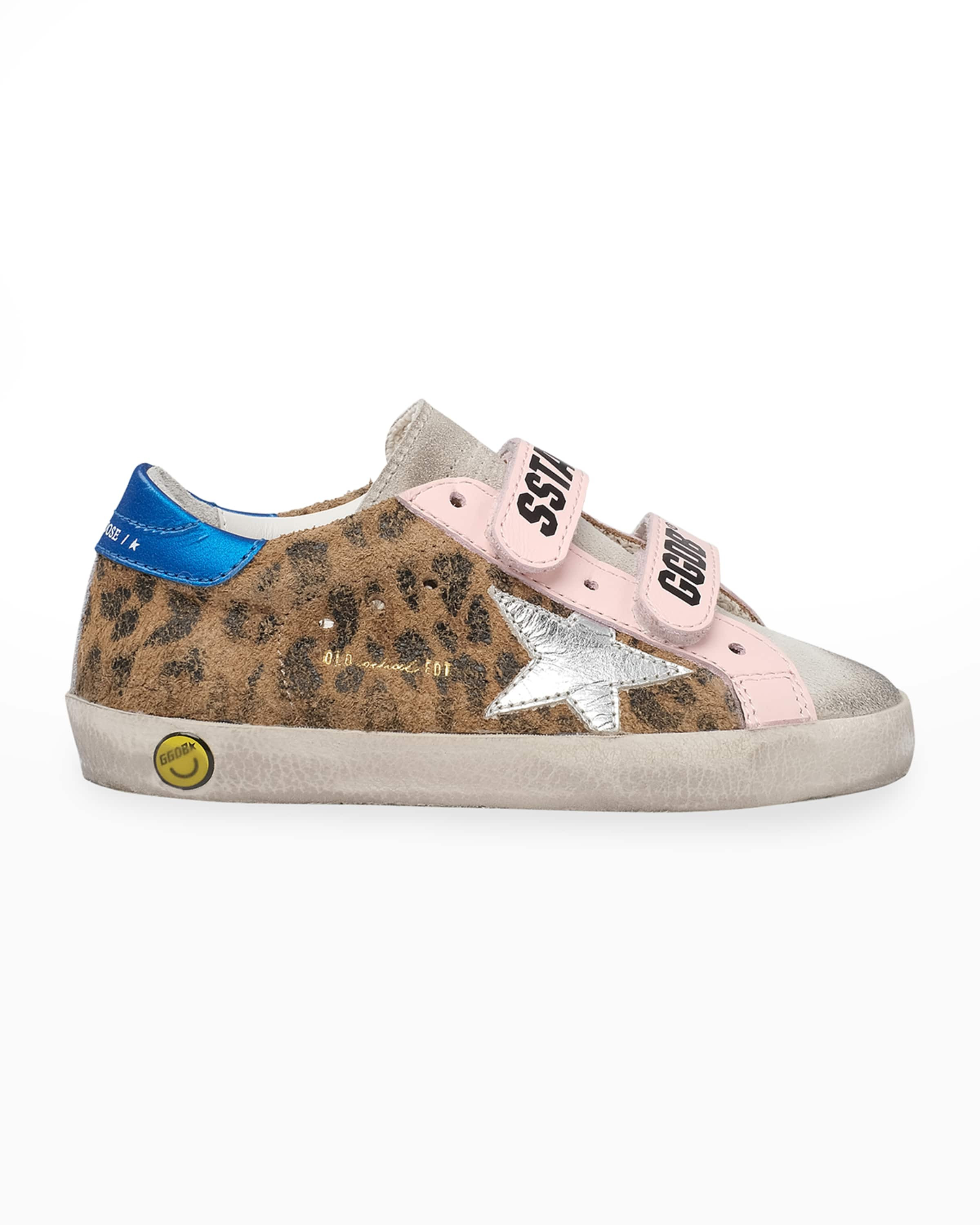 Girl's Old School Leopard-Print Low-Top Sneakers, Baby/Toddlers | Neiman Marcus