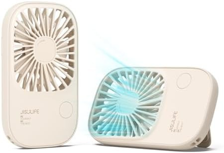 JISULIFE Handheld Mini Lash Fan with Bracket, Small Portable USB Rechargeable Personal Makeup Sty... | Amazon (US)