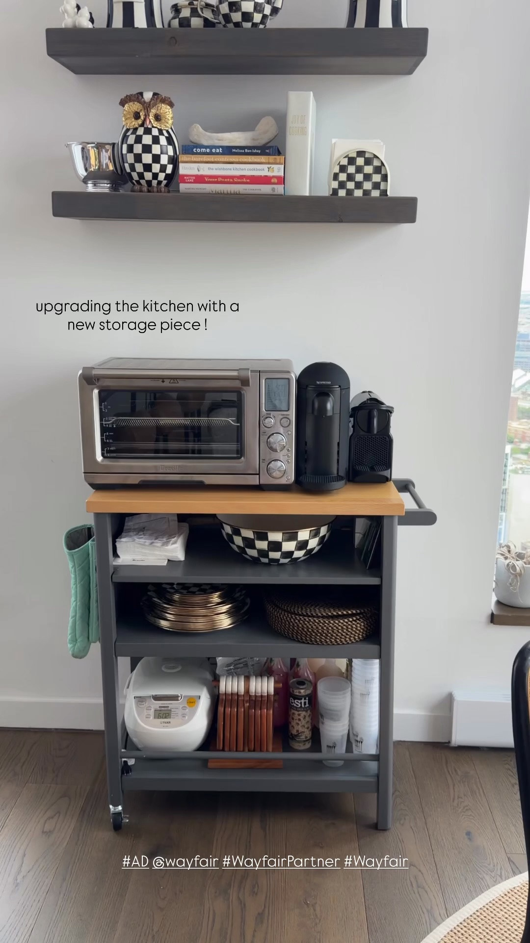 #AD @wayfair has the best home pieces! love upgrading the kitchen with this! #WayfairPartner #Wayfair