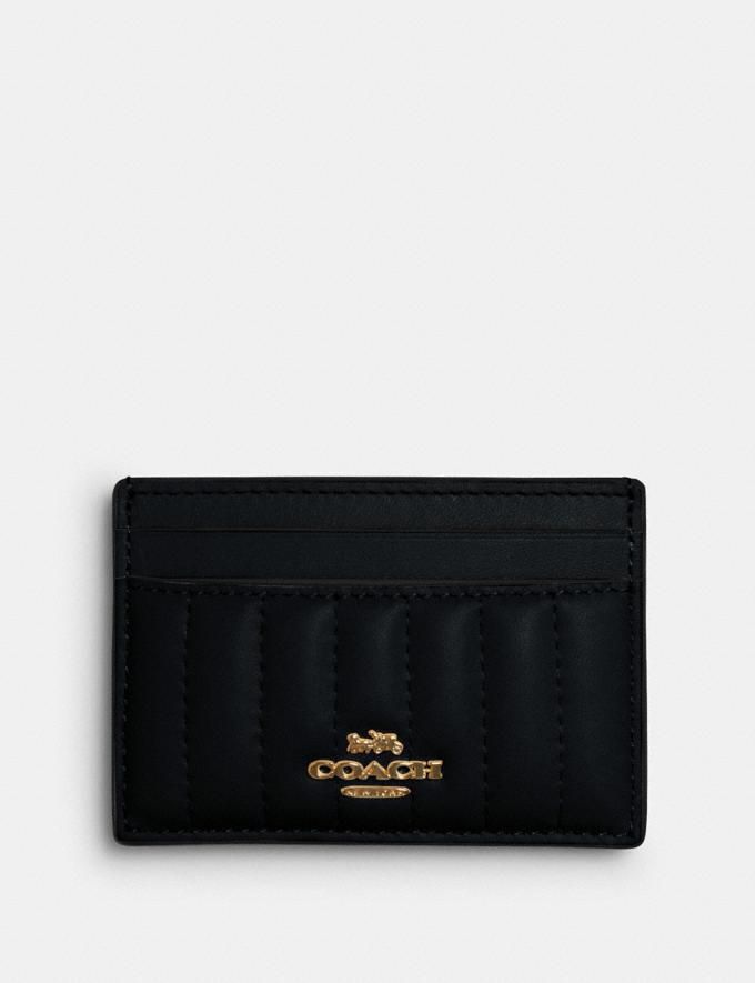 card case with linear quilting | Coach Outlet