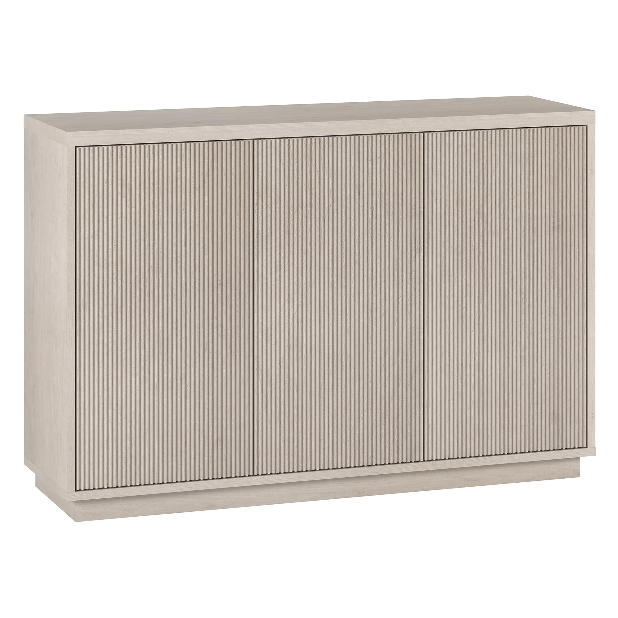 Henn&Hart 48" Fluted Sideboard Buffet Cabinet, Ribbed Wooden Credenza with 3 Doors, Adjustable Sh... | Amazon (US)