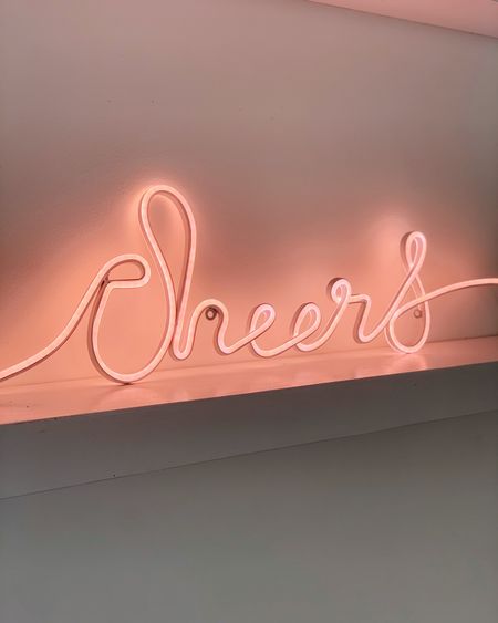 Literally OBSESSED with the cheers light from pottery barn. Worth every penny. Absolutely loving the color of it!

Pottery barn Christmas,cheers neon sign, neon Christmas sign, Christmas decor, holiday decor 

#LTKhome #LTKSeasonal #LTKHoliday