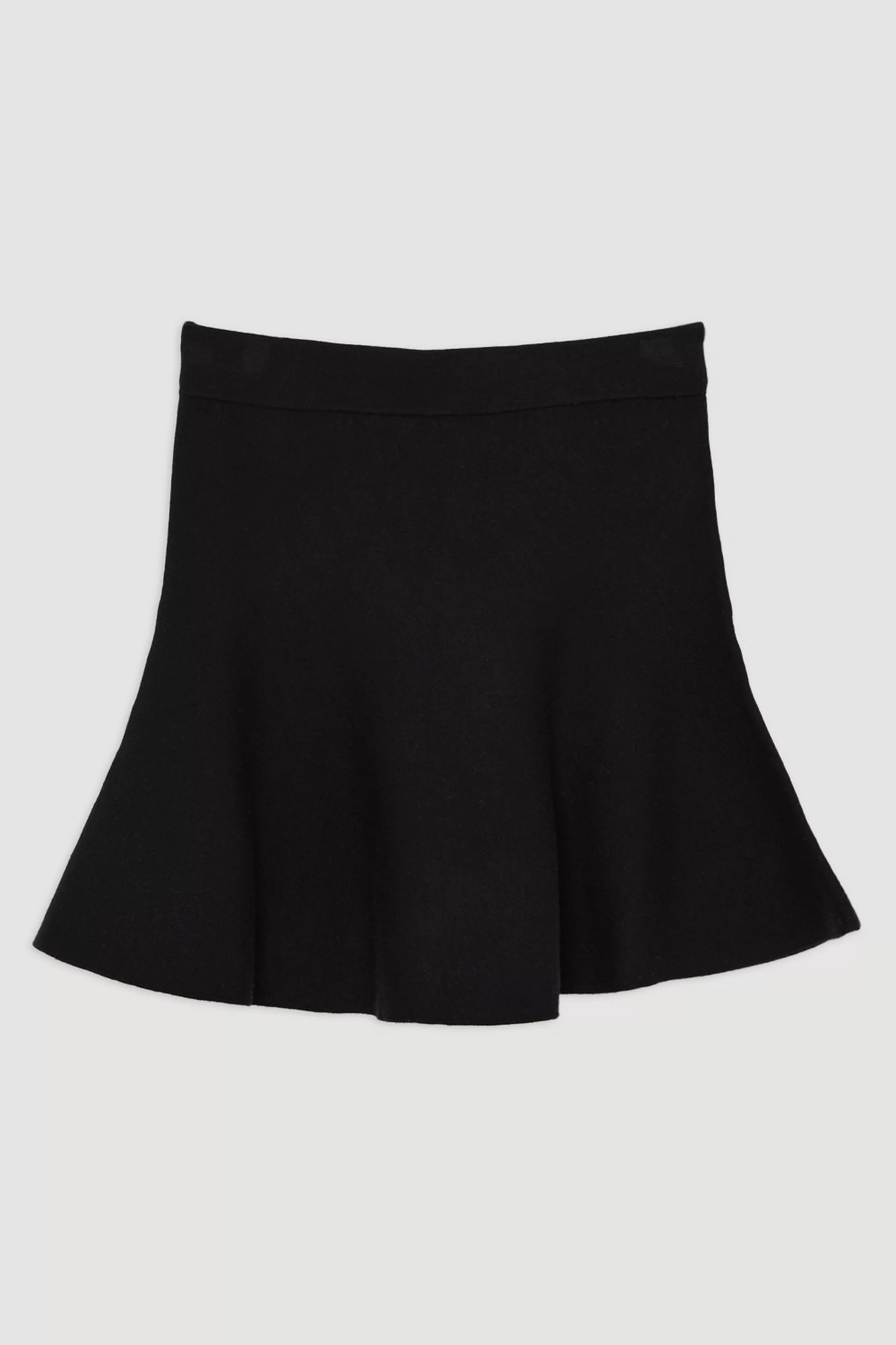 Compact Wool Look Knit Flippy Mini Skirt | Karen Millen UK + IE + DE + NL