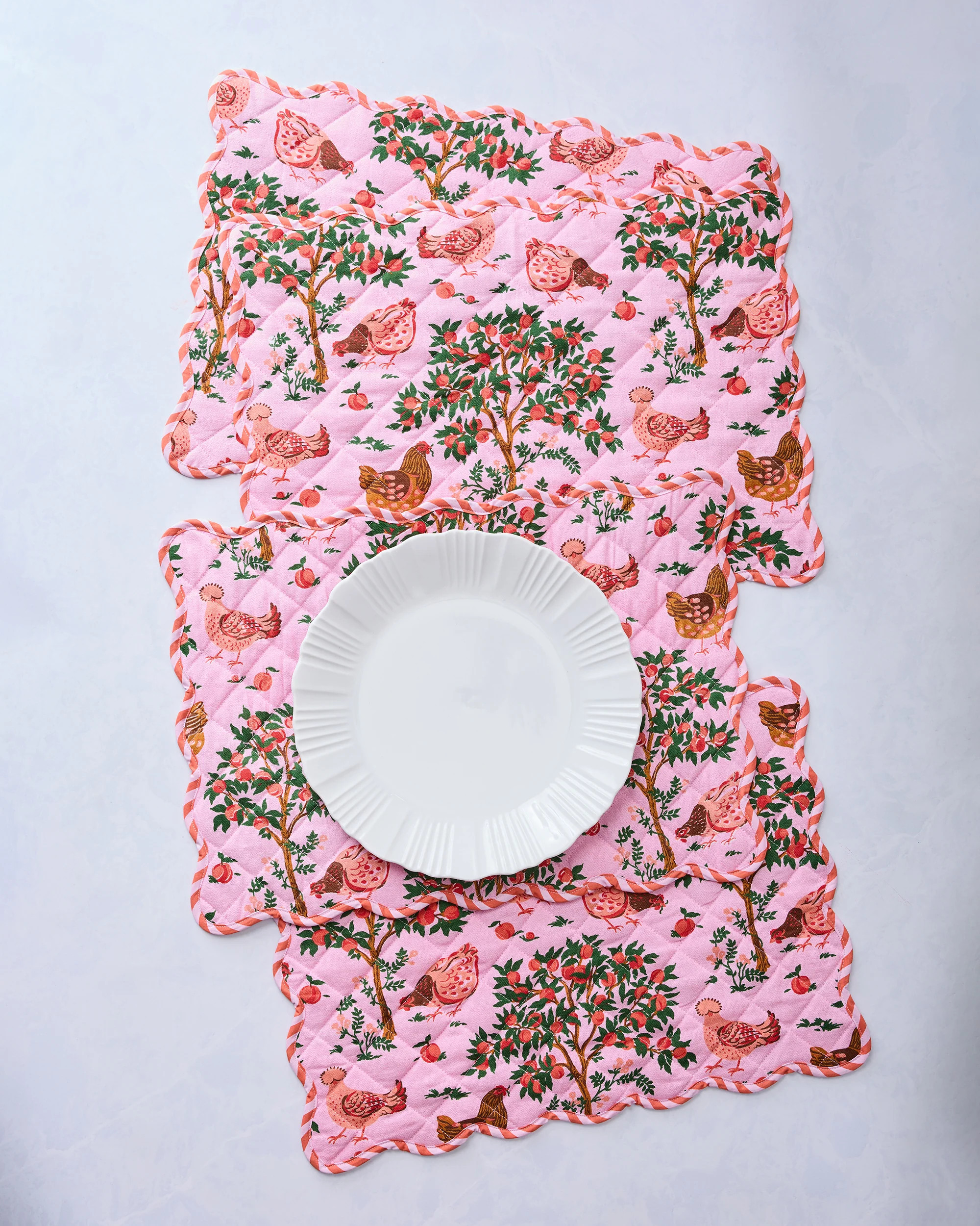Hen House - Placemats Set Of 4 - Ballet Pink | Printfresh