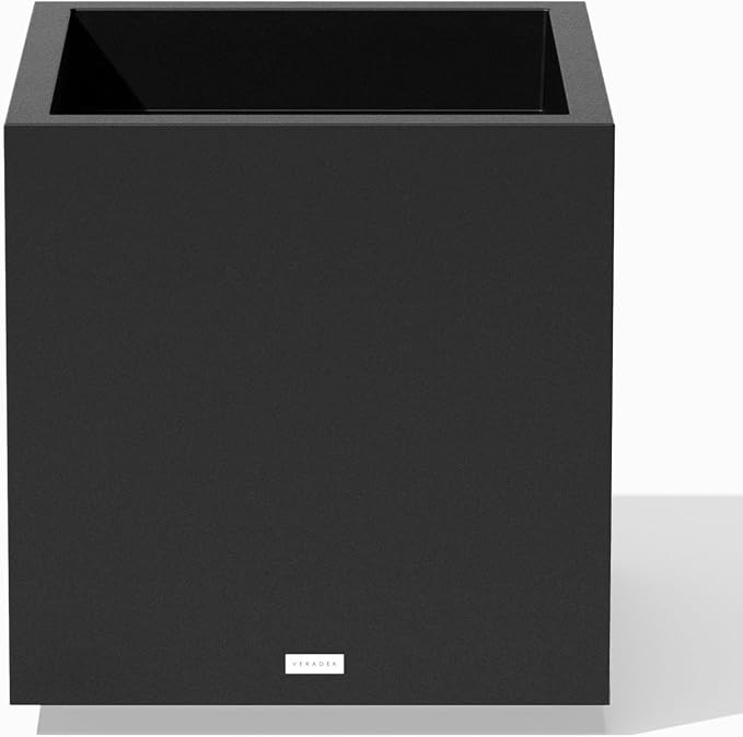 Veradek Block Series Cube Planter - Square Outdoor Planter | Made From Durable Plastic With Doubl... | Amazon (US)