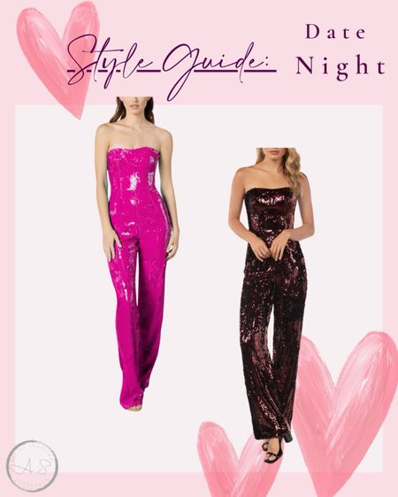 Love the pink outfit but if that is too much I liked the bronze option too.  So cute for a Valentines Date Night or party!

#valentinesoutfit #datenight 

#LTKMostLoved #LTKstyletip #LTKparties
