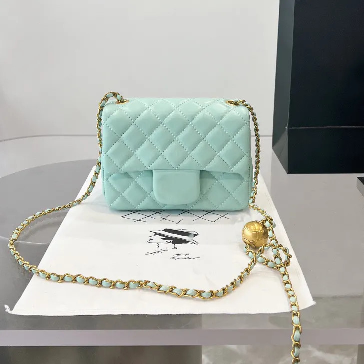 17CM Mini Crush Ball Flap Bag Square Candy Nine Colors Classic Quilted Plaid Chain Shoulder Strap... | DHGate