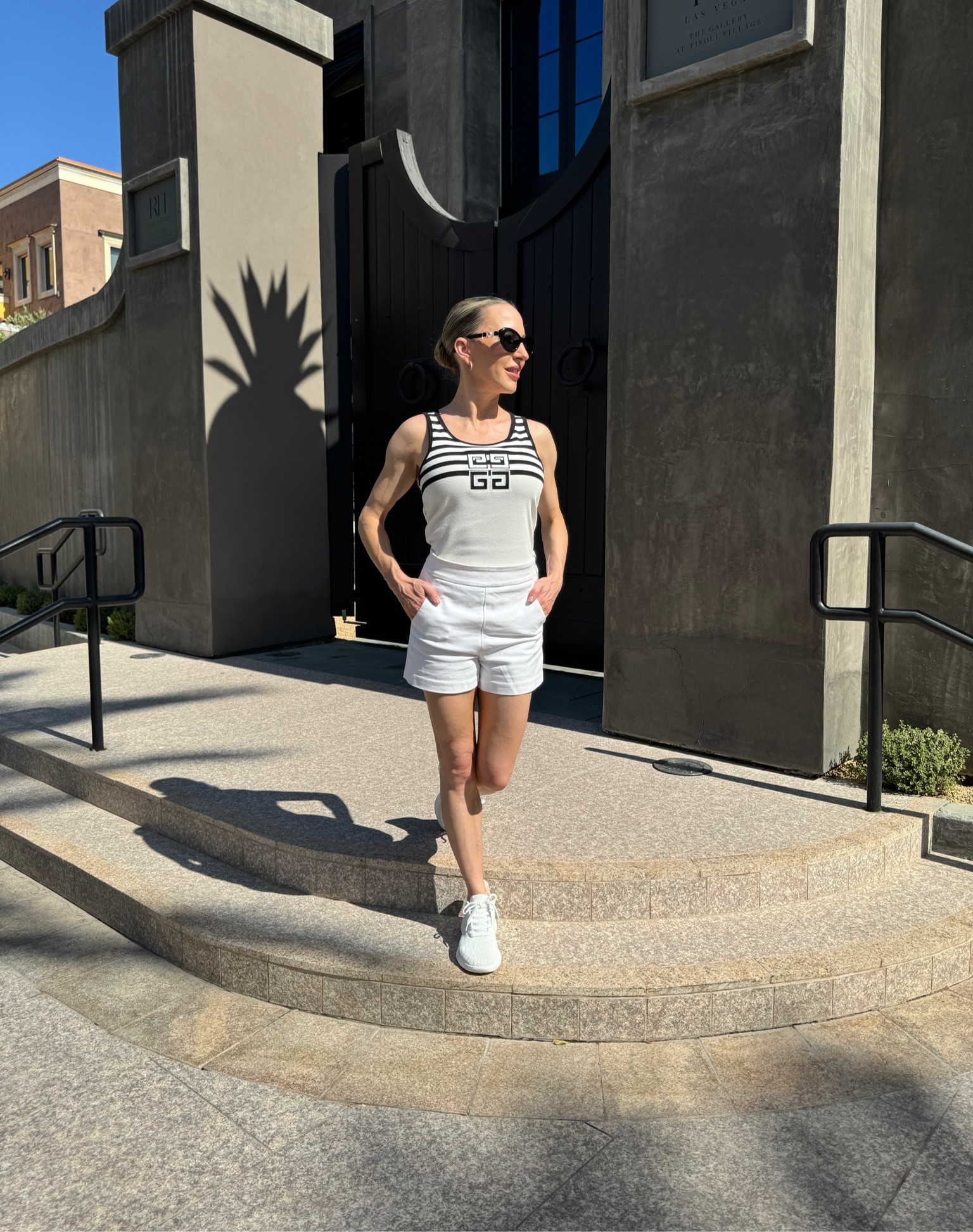 Summer outfit and my new favorite white sneakers. Machine washable, lightweight, breathable, slip on, reinforced heel, no slip tongue, the list goes on…Also linking the stripe Givenchy tank top. 

#LTKShoeCrush #LTKSeasonal #LTKStyleTip