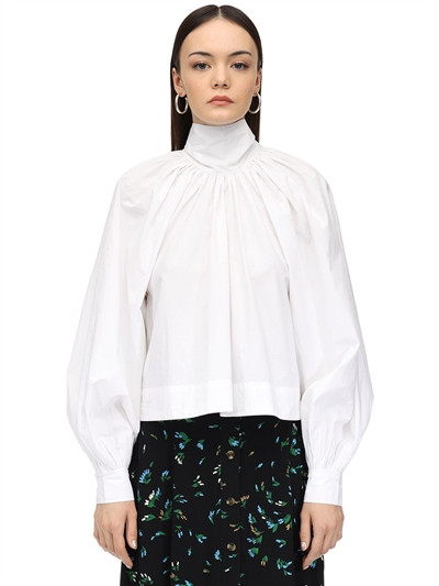 GANNICOTTON POPLIN BLOUSE W/ BOW$ 205.00 - 30% = $ 143.00Get 143 LVR PointsStarting at $14/mo wit... | Luisaviaroma