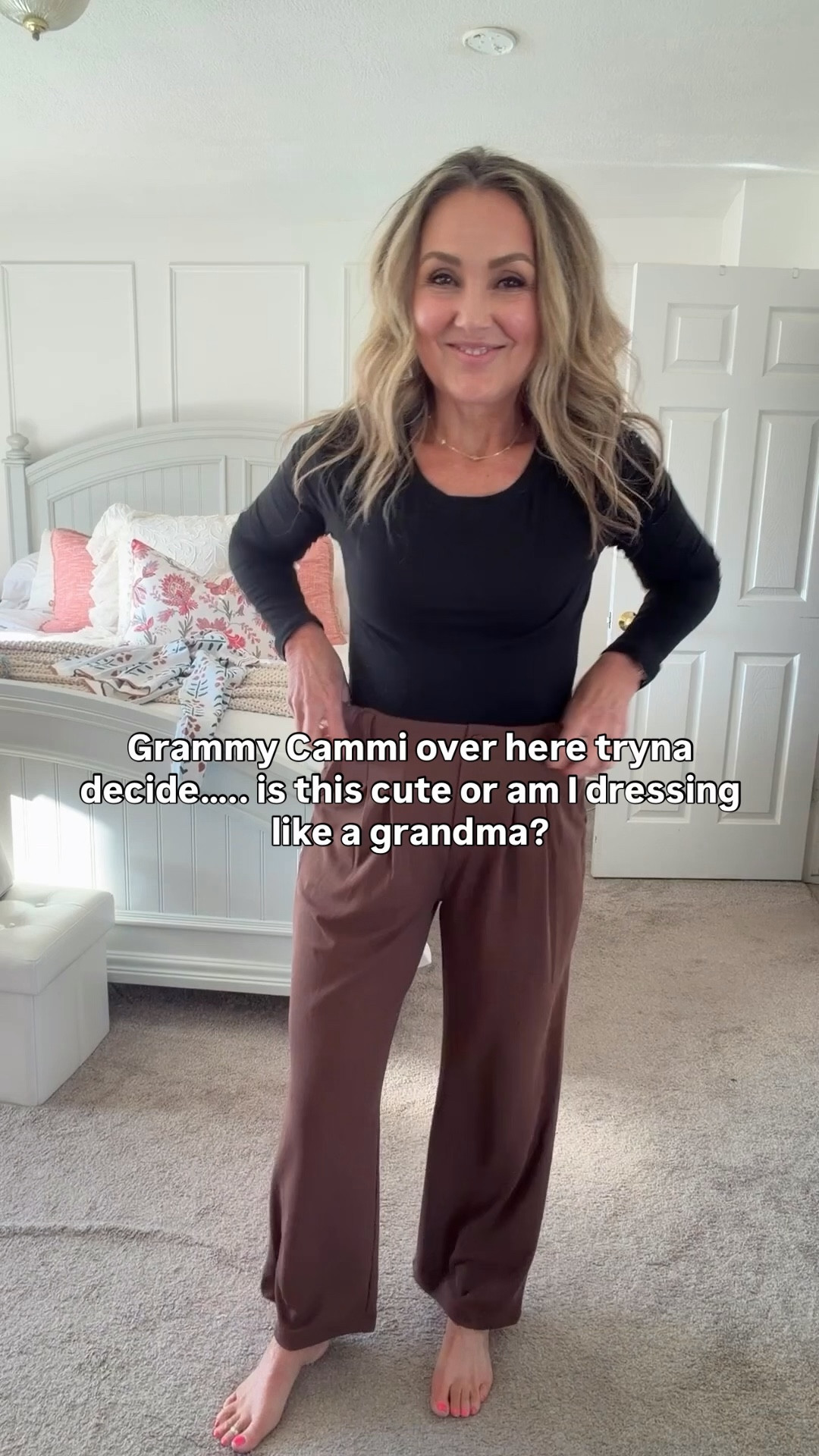 Trousers, a layering tea, and a cute spring cardigan

Wearing size M in the trousers
Wearing size M in the cardigan.
We’re in size M in the layering tee. 

Message me privately for links to the jewelry

#WomenOver50HashtagCasualOutfitIdea #SpringOutfits

#LTKmomlife #LTKgrwm #LTKOver40