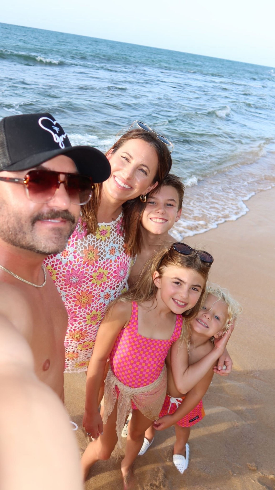 Our swimsuits are from Jacks surfboards!! My swim cover is from my collab with pink lily last year!! 