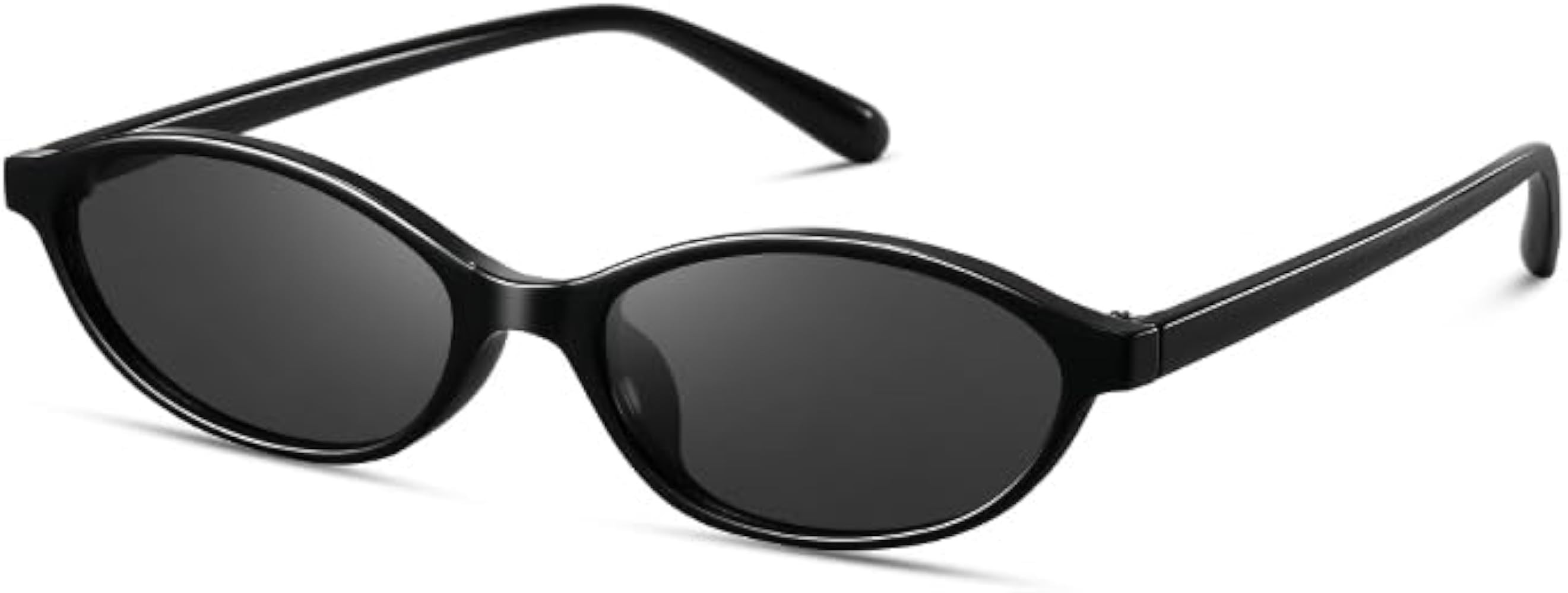 kimorn Oval Sunglasses for Women Chic Cat Eye 90s Narrow Shades Trendy UV protection Sun Glasses ... | Amazon (CA)