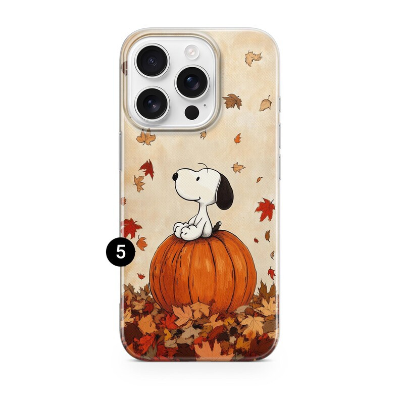 Snopy Autumn Phone Case Fall Snopy for iPhone 16 Pro Max, 15 Plus, 14, 13, 12, 11, XS & Samsung S... | Etsy (US)