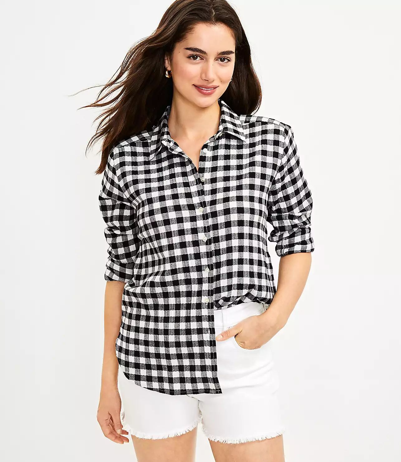 Gingham Everyday Shirt | LOFT