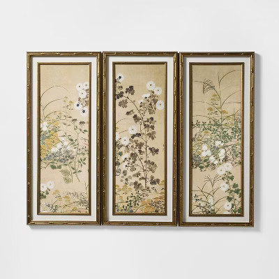 (Set of 3) 12"x28" Floral Wall Art - Threshold™ designed with Studio McGee | Target