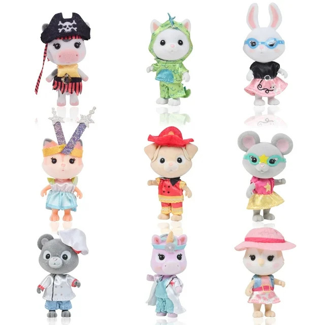 Honey Bee Acres Dress Up Pals, 9 Miniature Doll Figures, Ages 3 and Up | Walmart (US)