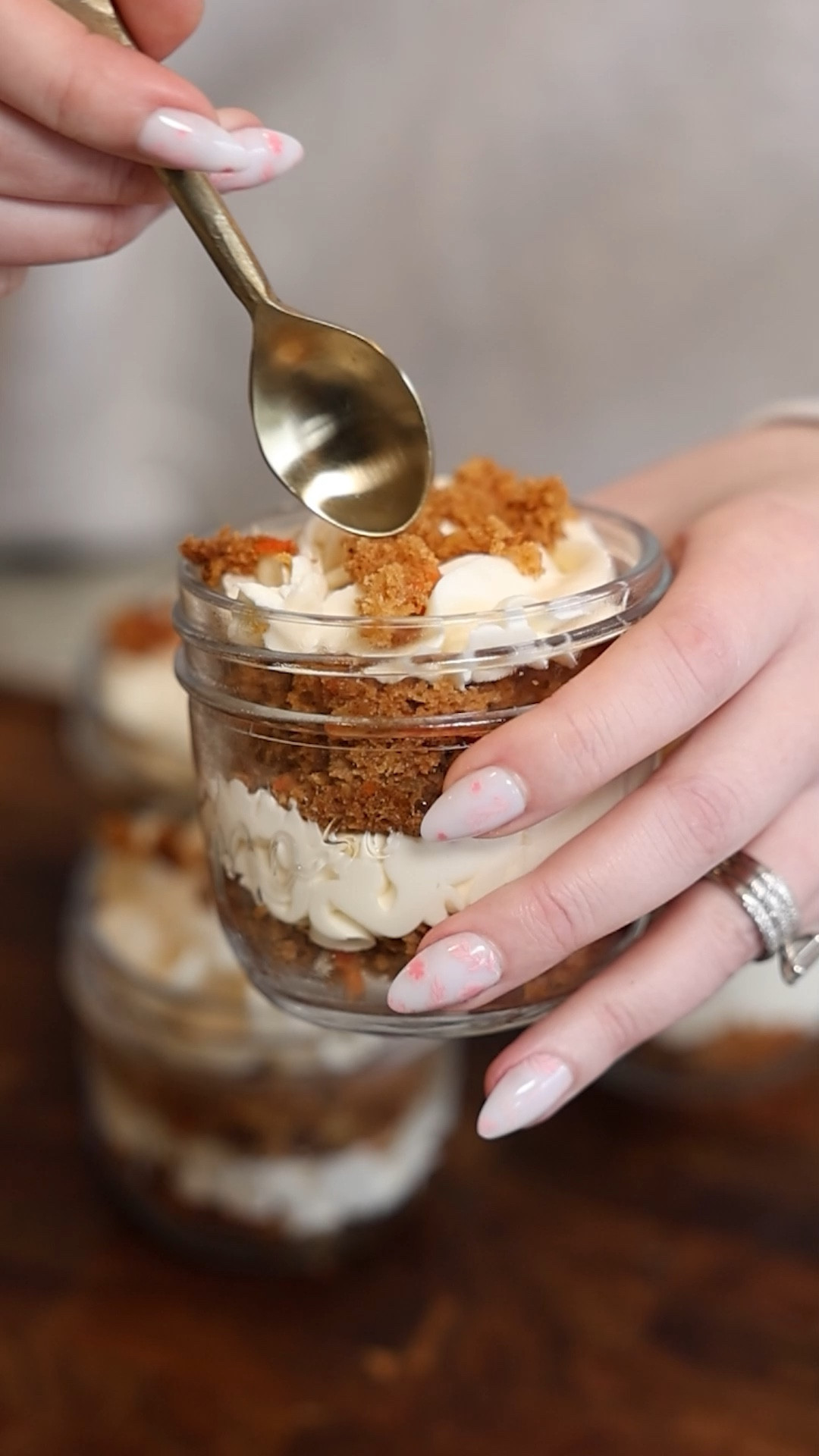 The best way to eat carrot cake! 🥕 😋

#dessert 
#easydessert 

#LTKfoodie