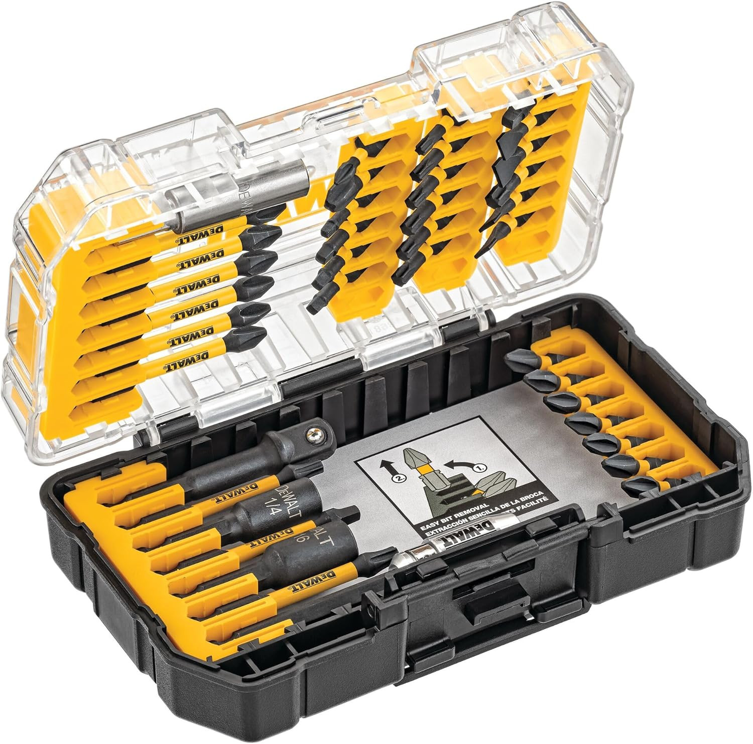 DEWALT Screwdriver Bit Set, 40 Pcs. Impact Ready, FlexTorq Impact Driver Bit Set with Storage Cas... | Amazon (US)