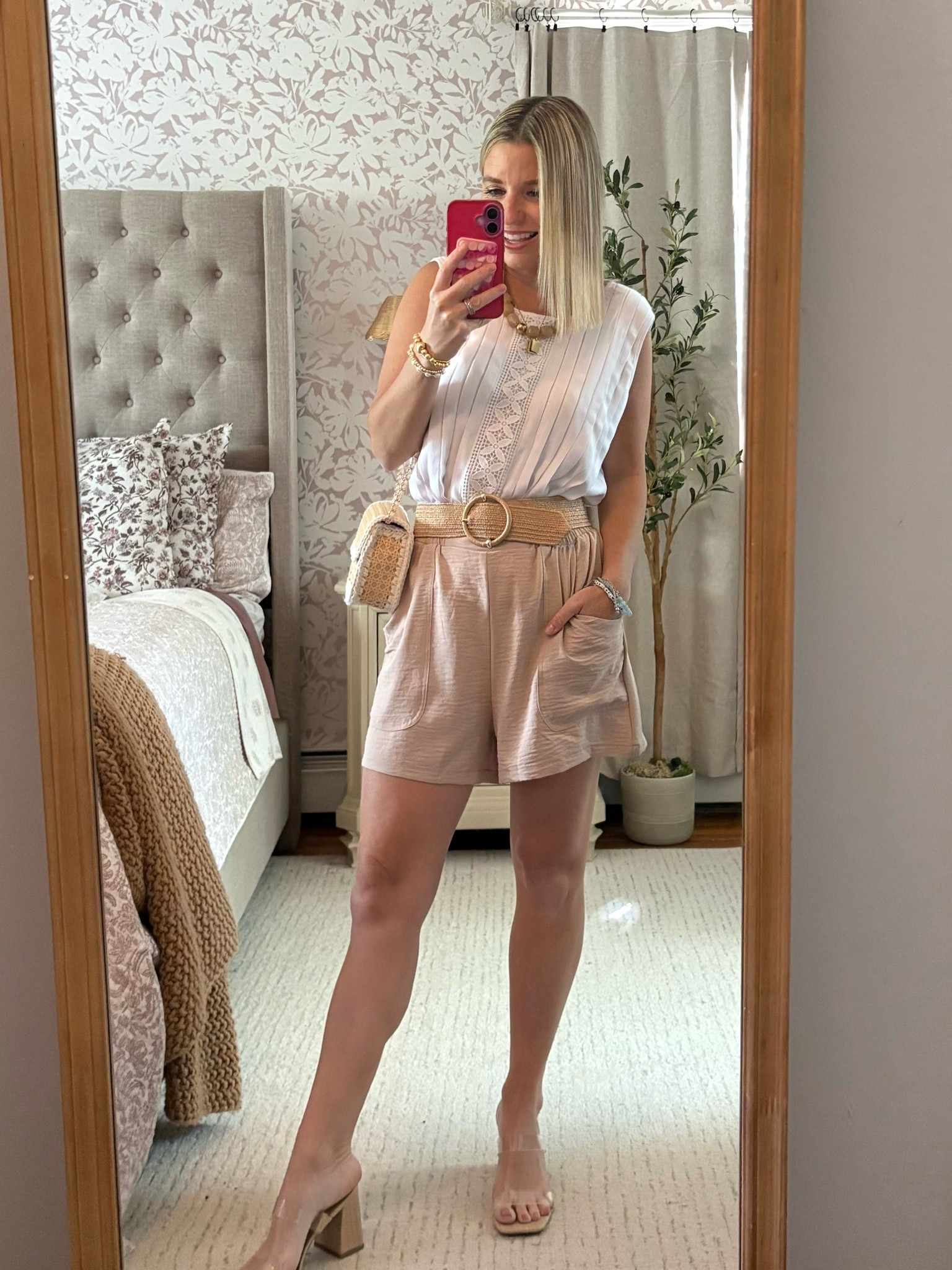 Casual outfit elevated. 

Cute shorts - elastic waist!

#LTKootd #LTKPetite #LTKSaleAlert