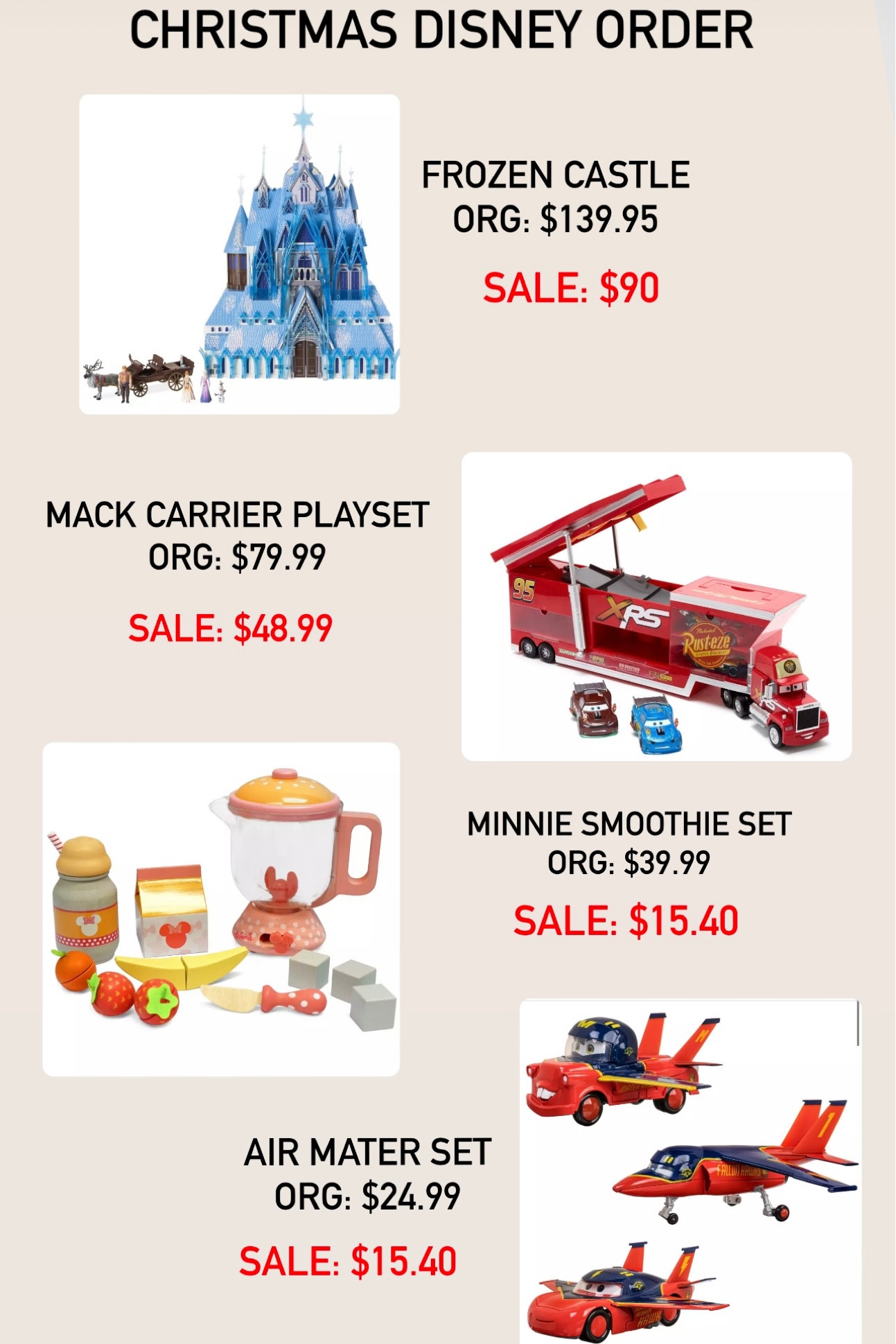 Christmas Order for Kids 
#disney #gifts #toddlers #guide #hugesavings 

#LTKHoliday #LTKGiftGuide #LTKkids