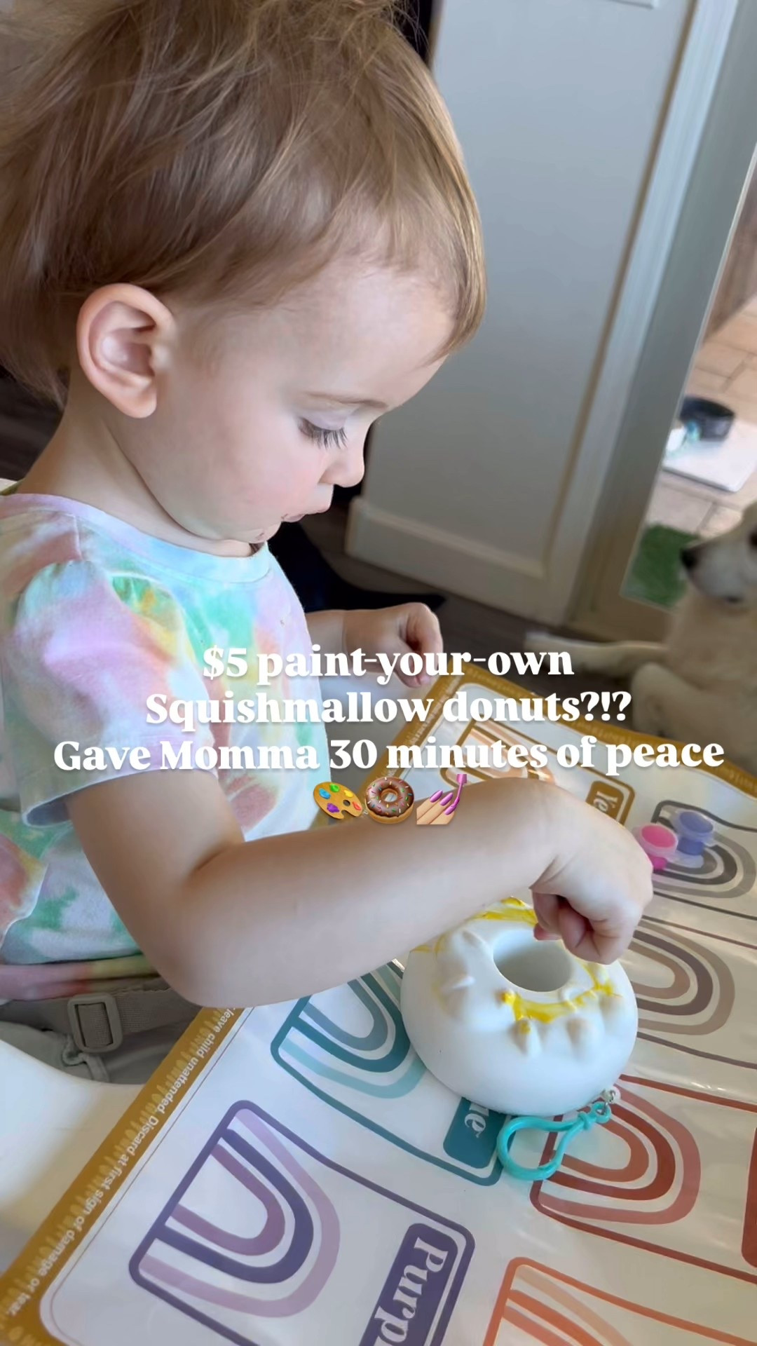 These paint-your-own Squishmallow donuts were the best $5 Target find 🍩🎨

Such a fun and easy activity idea for kids, especially on slower afternoons or weekends at home. He loved getting to design his own and stayed busy way longer than I expected 🙌🏼

Perfect for:

• kids activities
• rainy day ideas
• boredom busters
• Easter basket ideas
• Target finds

#LTKdayinmylife #LTKKids #LTKmomlife