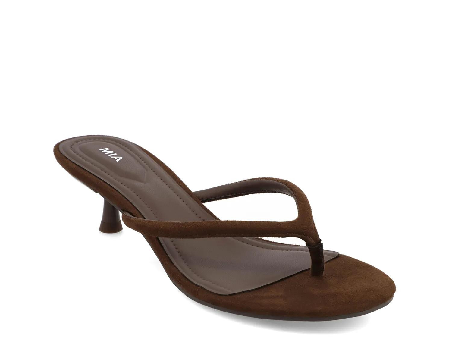 Mia Farren Sandal | Women's | Chocolate Brown | Size 8.5 | Sandals | Kitten | DSW