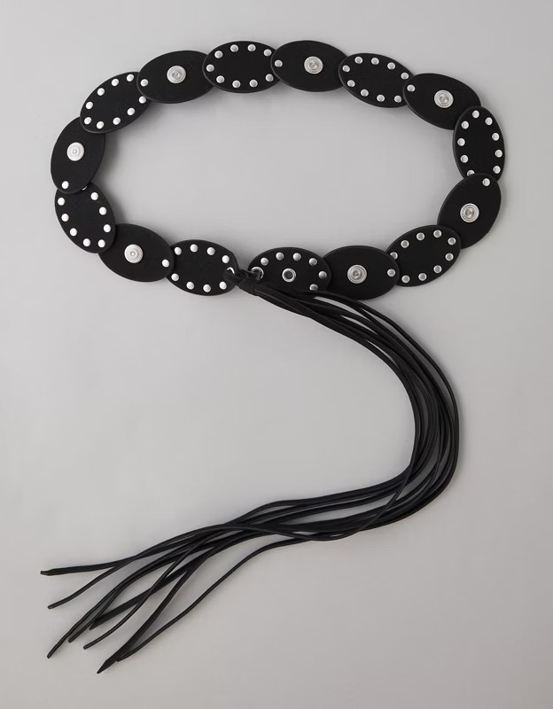 AE Oval Disc Fringe Belt | American Eagle Outfitters (US & CA)