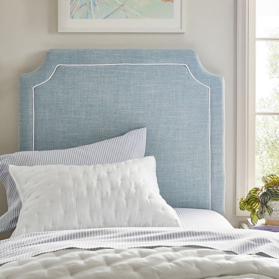 Auburn Piped No Nails Dorm Headboard | Pottery Barn Teen