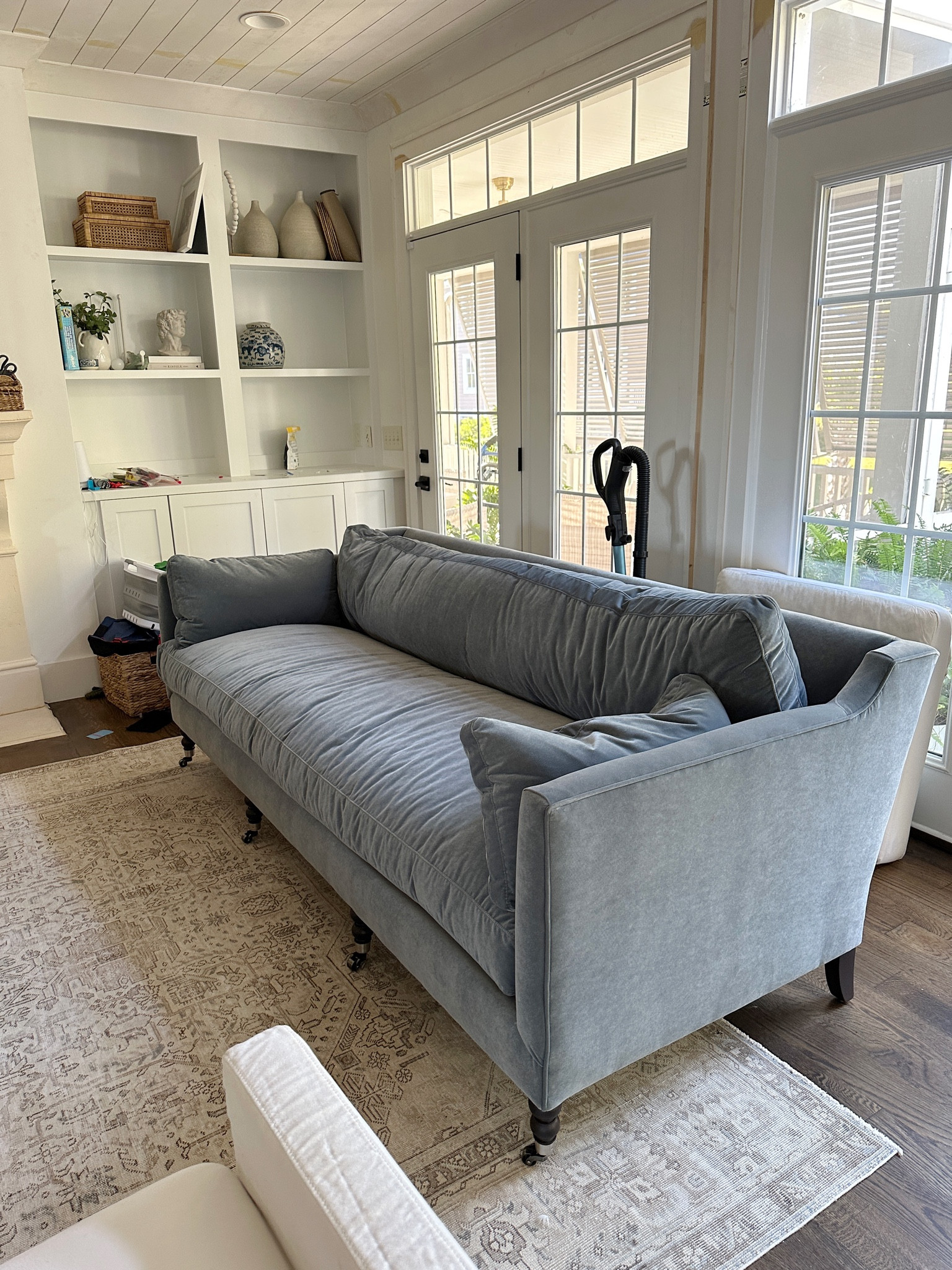 Our new sofas for my living room - the Madeline Sofa by Rowe in slate blue velvet. 

Living room furniture coastal classic charleston home decor 



#LTKstyletip #LTKsalealert #LTKhome