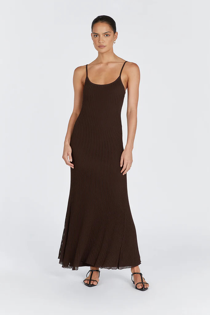 JOVIE CHOC SCOOP MAXI DRESS | DISSH