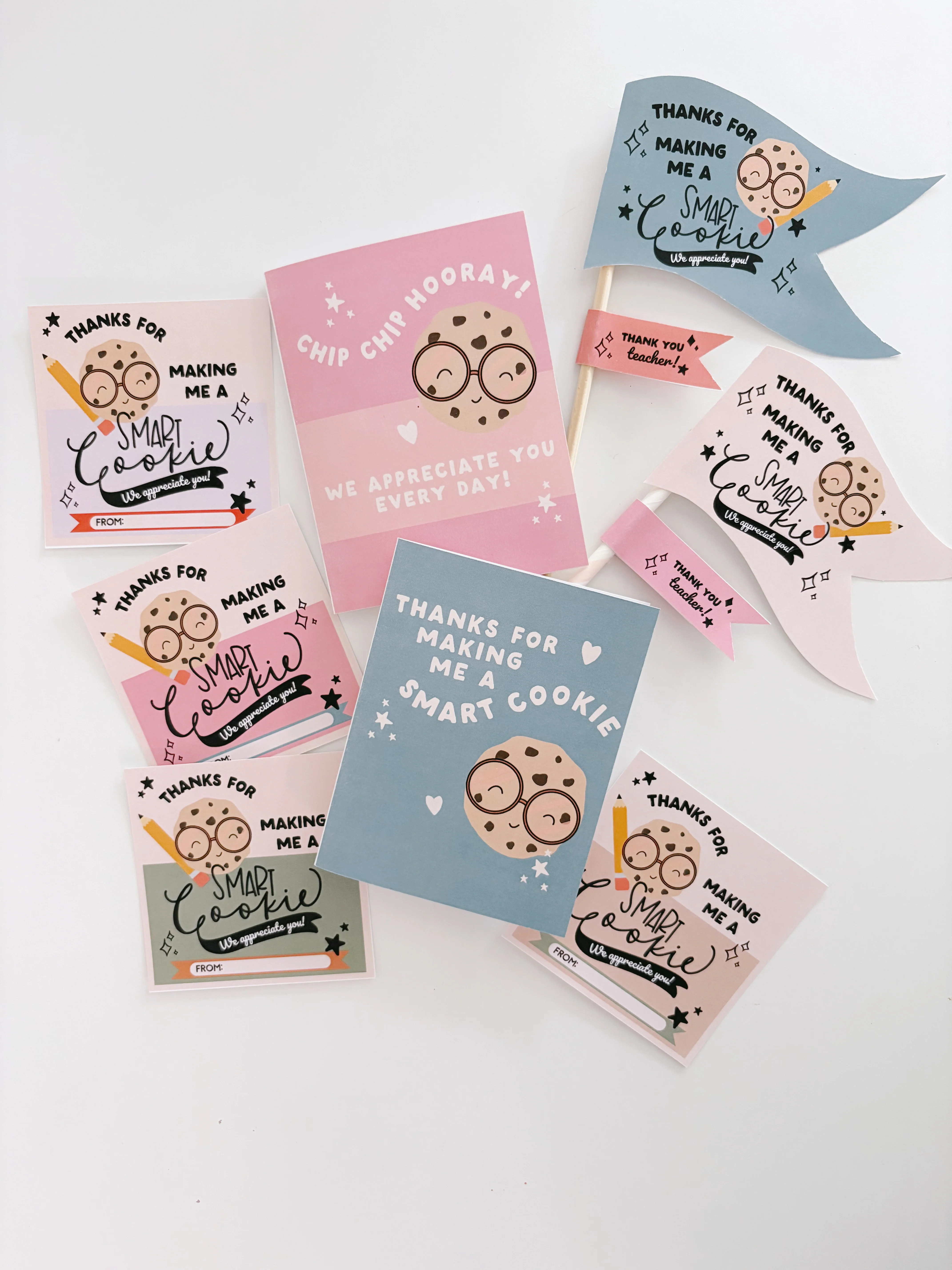 Smart Cookie Teacher Appreciation | Tags and Flags | The Letter Vee