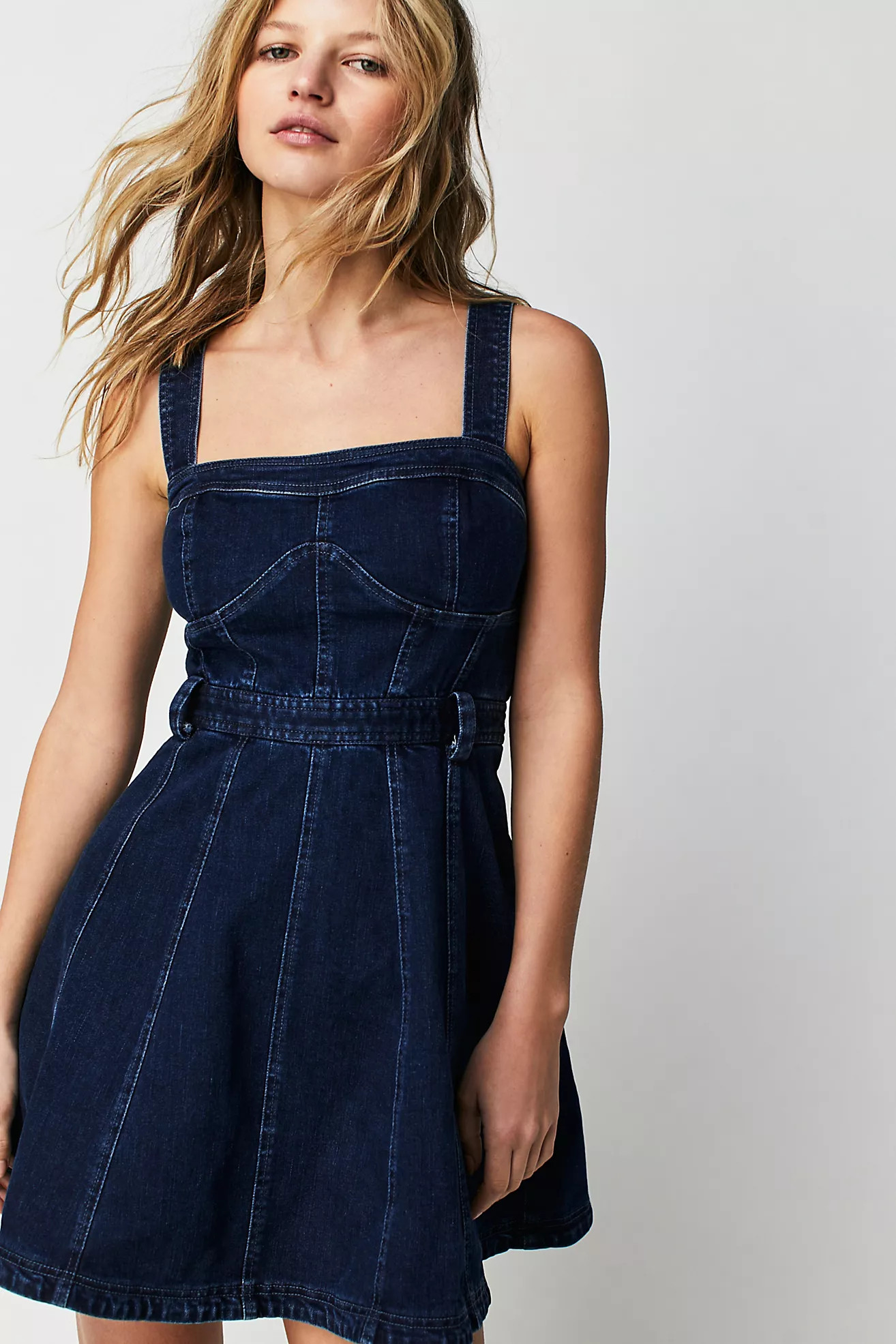 Margot Denim Mini Dress | Free People (UK)