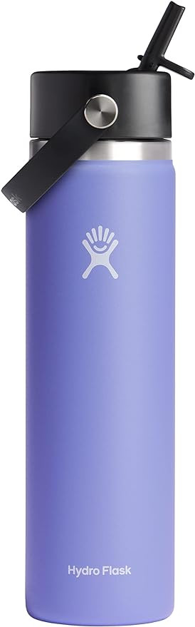 HYDRO FLASK Wide Mouth vacuum insulated stainless steel water bottle with leakproof closeable str... | Amazon (US)