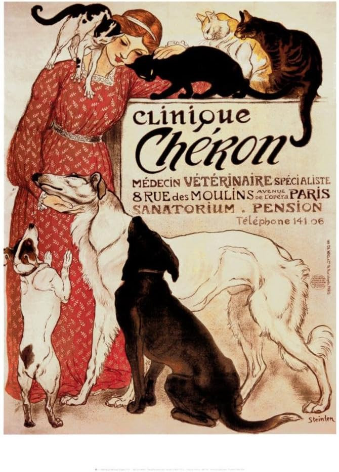 Clinique Cheron by Théophile Alexandre Steinlen Art Print Poster (16 x 20) | Amazon (US)