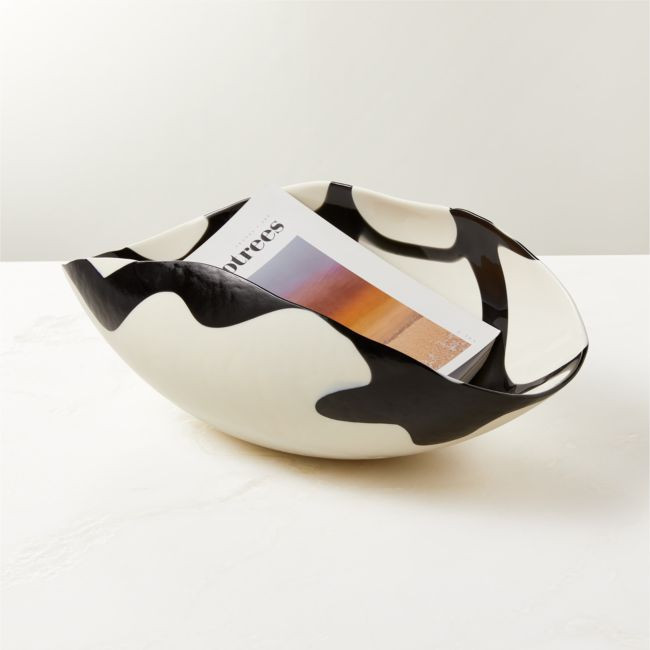 Zeta Murano White Glass Bowl | CB2