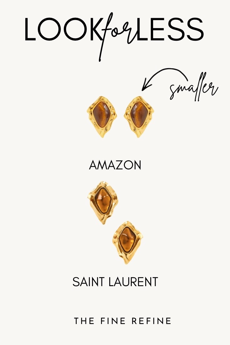 Luxury resort jewelry is leaning into sculptural gold, amber stones, and organic statement shapes for Summer 2026. Sharing a Saint Laurent-inspired look for less that delivers expensive coastal energy with a designer feel for less. #LookForLess

#LTKSeasonal #LTKBeauty #LTKMidsize