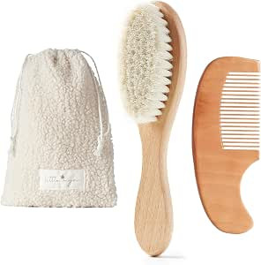 Baby Hair Brush Set – Soft Baby Brush Set for Newborns, Baby Comb and Brush Set Girl and Boy, T... | Amazon (US)