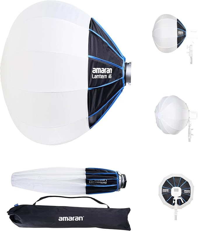Amaran Lantern 65, 2ft(65cm) Omnidirectional Bowens Mount Soft Light Modifier for Ambient Lightin... | Amazon (US)