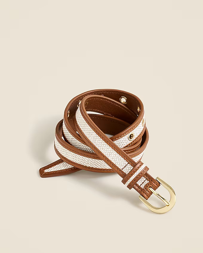 Slim classic belt in Italian leather | J. Crew US