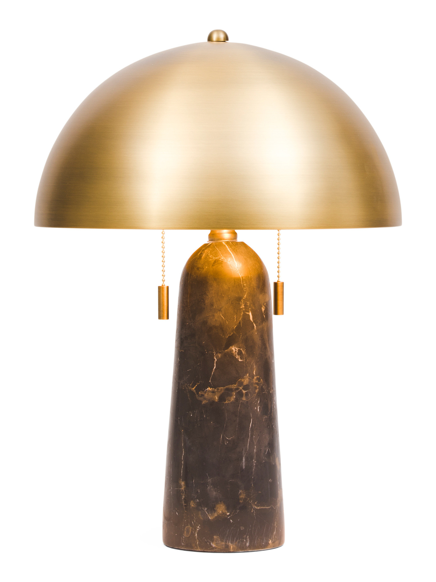 19.325n Solid Marble Table Lamp With Metal Dome Shade | TJ Maxx