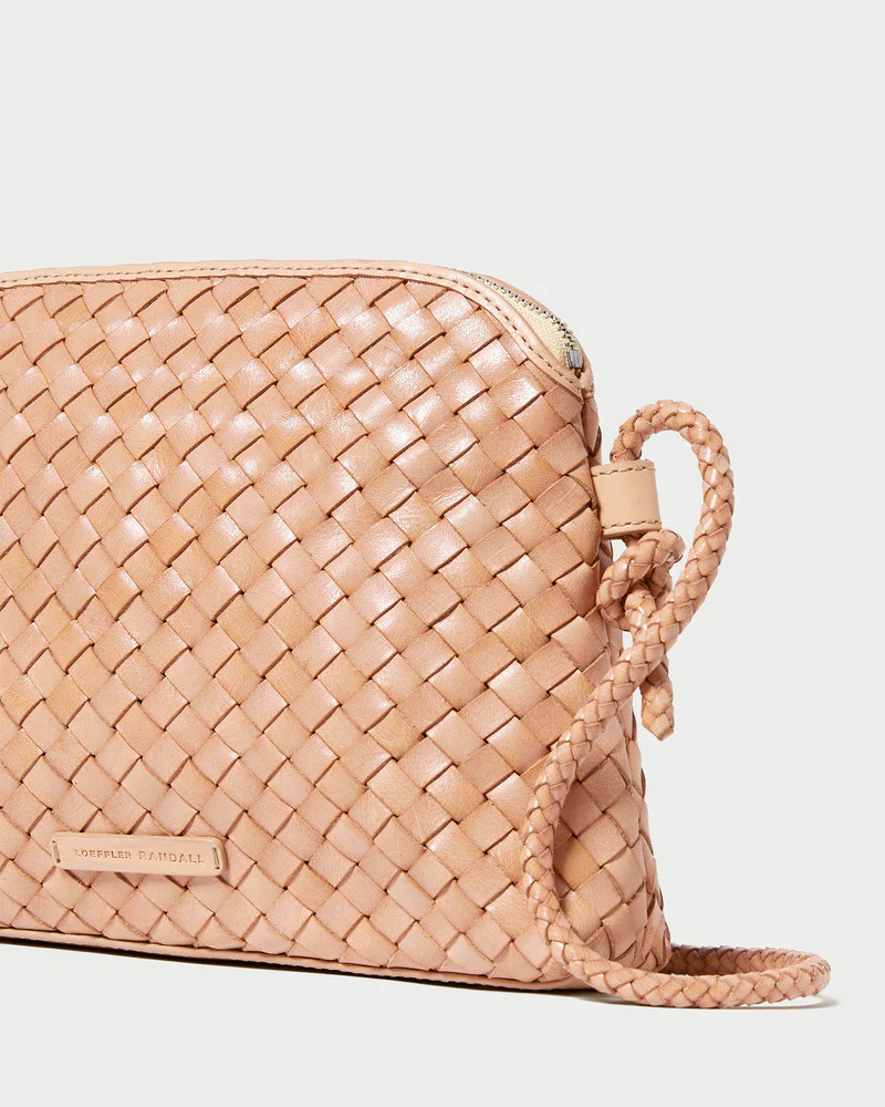 Mallory Desert Sand Woven Crossbody | Loeffler Randall