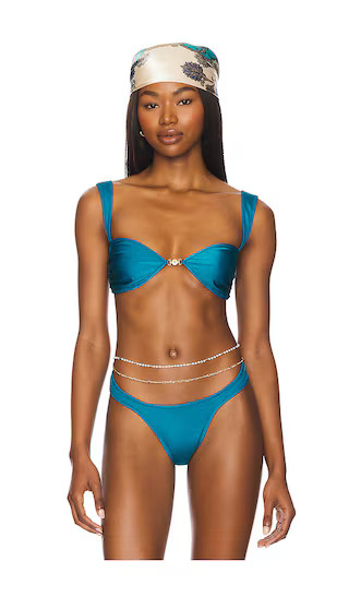 Soriya Bikini Top in Blue Fondale | Revolve Clothing (Global)