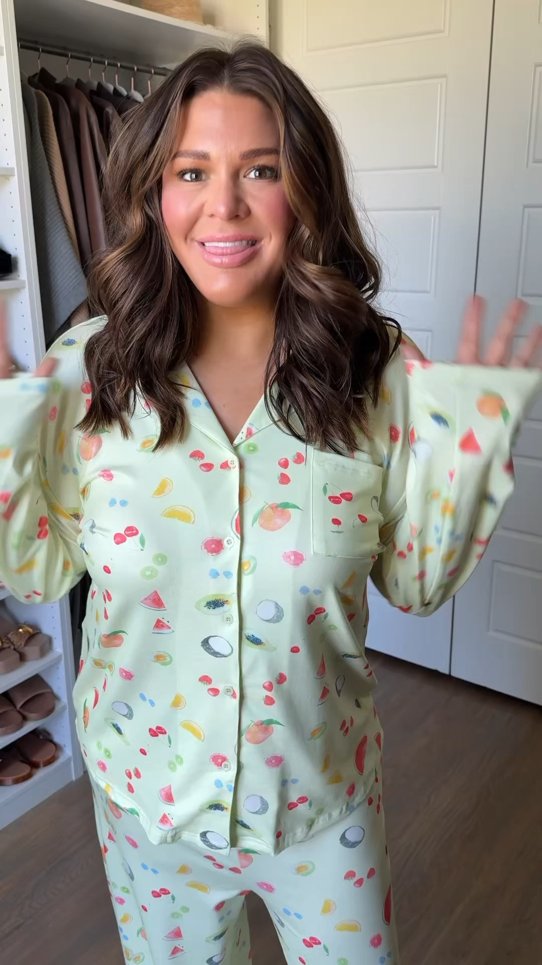 Size: XL

Amazon understood the assignment with these adorable fruit print pajamas! 🍉🍒🍋 They’re buttery soft, lightweight, breathable, and the kind of matching pajama set you’ll want to live in all weekend. Whether you’re having a cozy movie night, slow morning with coffee, or packing for your next girls’ trip, these are as comfortable as they are cute.

The relaxed fit, stretchy fabric, and fun print make them feel so much more expensive than they are—and yes, they’re Amazon Prime! If you’ve been looking for cute pajamas, comfy loungewear, matching sleepwear, or the perfect self-care treat, these are 100% worth adding to your cart.

#AmazonFinds #AmazonFashion #AmazonFavorites #ComfyStyle #PajamaSet

#LTKootd #LTKgrwm #LTKMidsize