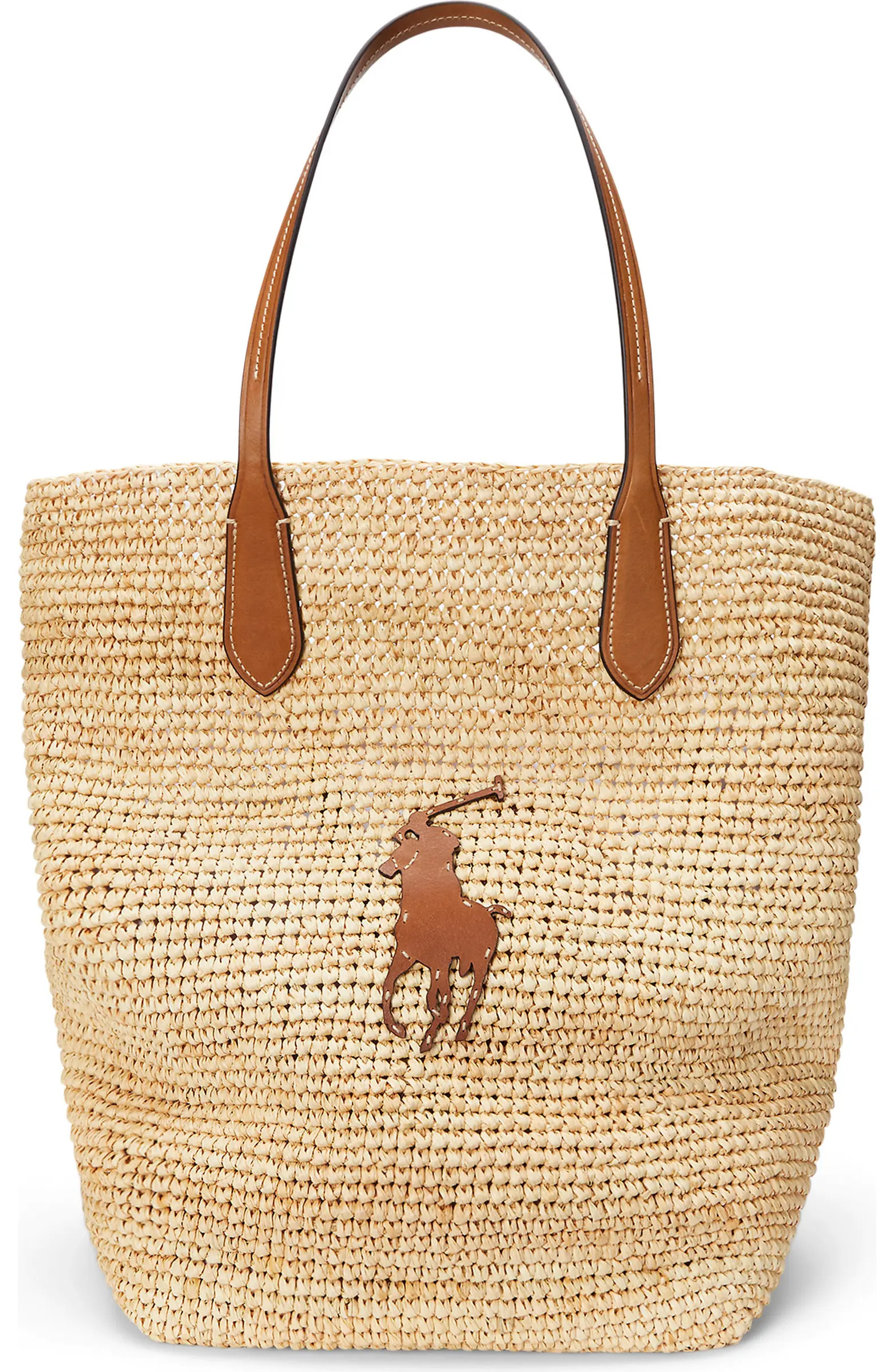 Polo Ralph Lauren Large Raffia Tote | Nordstrom | Nordstrom